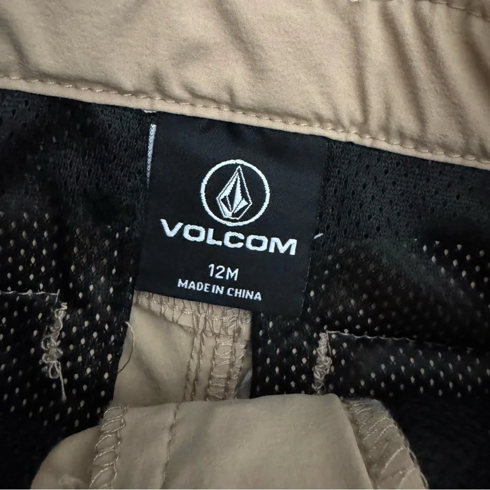 Kid's Volcom Tan Flat Front Walking Shorts